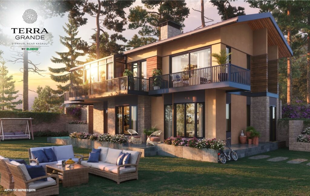 Terra Grande Sirmaur luxury villas nestled in the scenic Kasauli hills