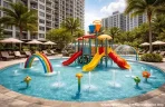 Children's play area at Sobha Rivana